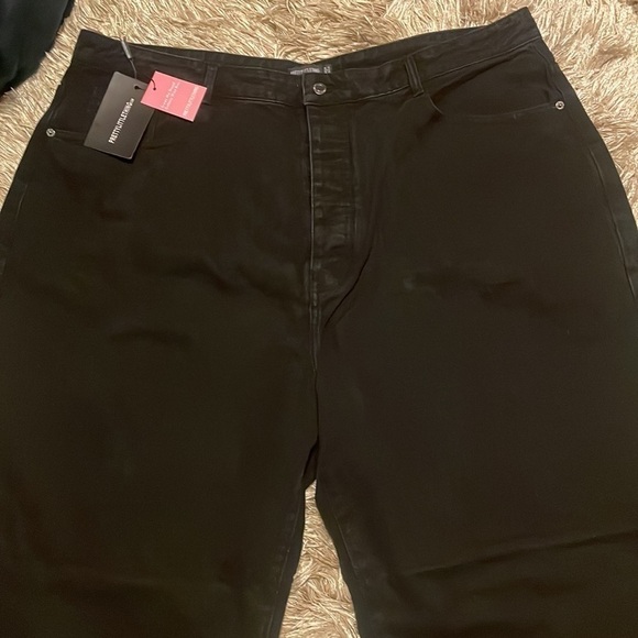 PRETTY Little Things Plus Boyfriend Black Jeans‎ Size 26 High Waist NWT - Picture 4 of 13